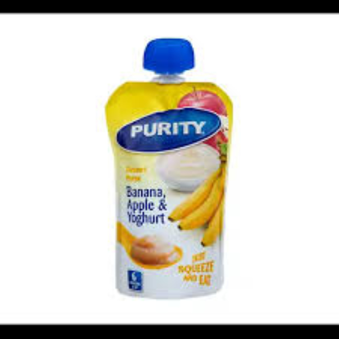 PURITY POUCHES BANANA   APPLE & YOGHURT 110ML
